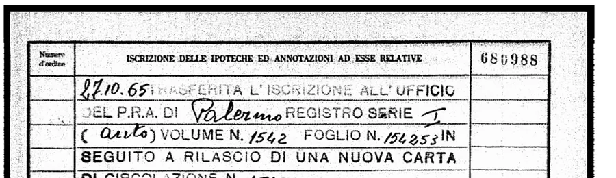 Transfer note to Palermo
