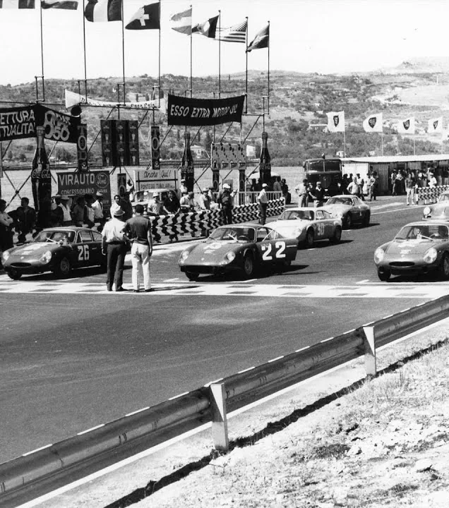 Start of the Coppa Città di Enna 1964, Pergusa