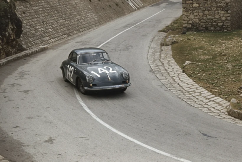 No. 142 in a hairpin, Madonie, Targa Florio 1966